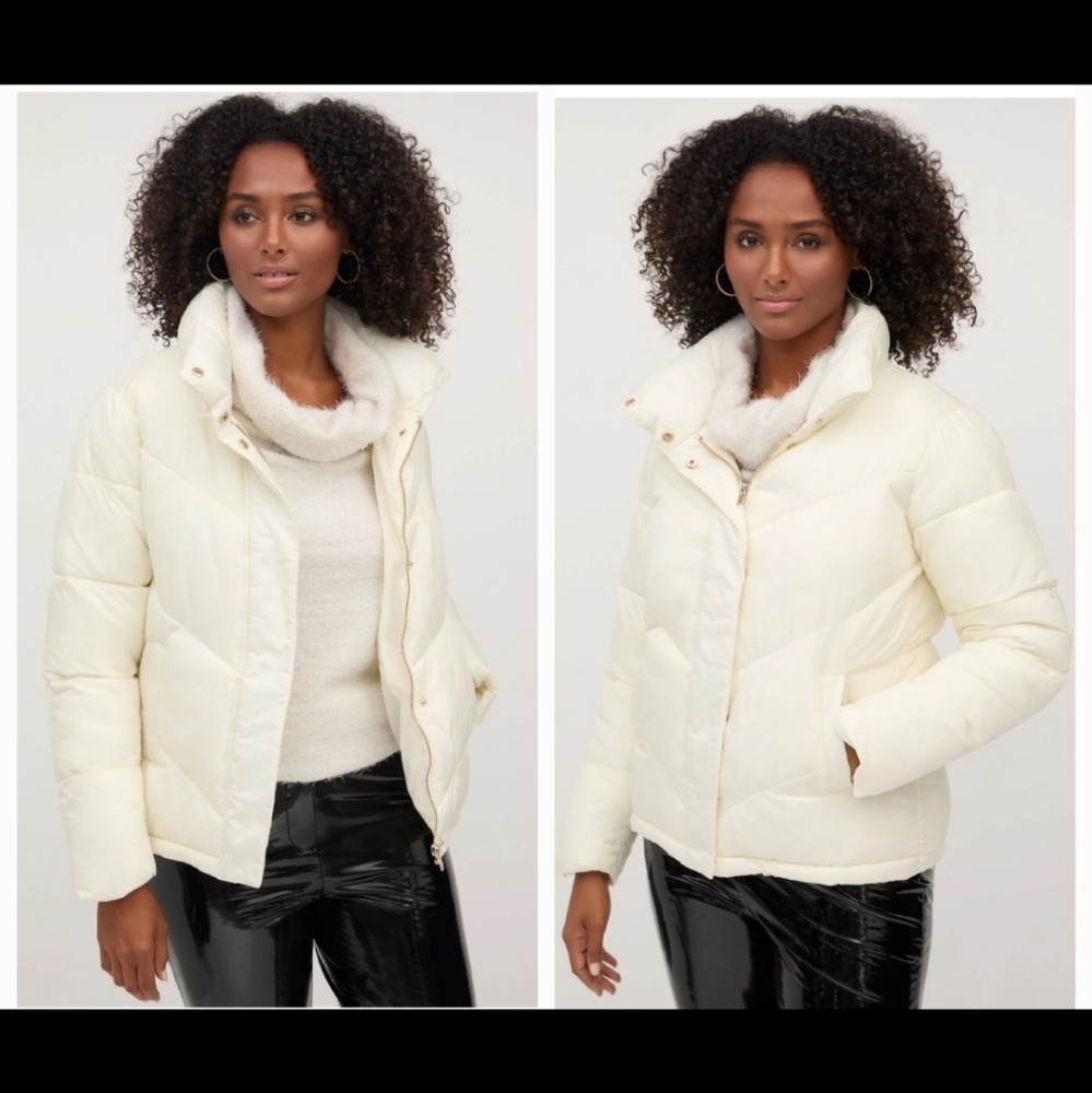 UNUSED New York & Company Creamy White Coat Size XXL 2XL